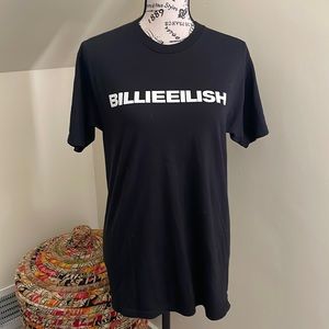 Billie Eilish 2019 Black and White Concert T-shirt SZ M EUC
